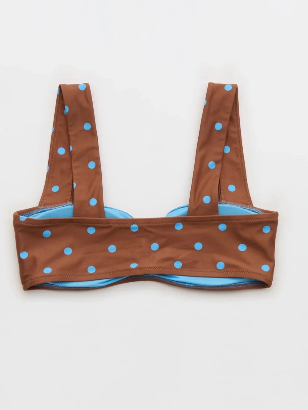 Aerie Ruched Wide Strap Bandeau Bikini Top